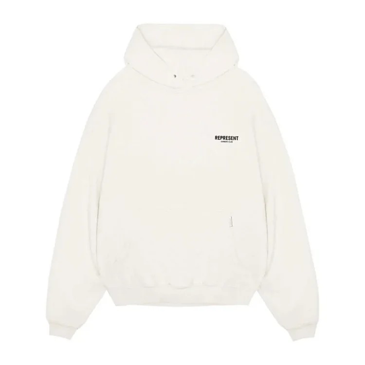 Lili-Represent basic classic letter print high street fashion brand simple and versatile couple hooded sweatshirt hoodie