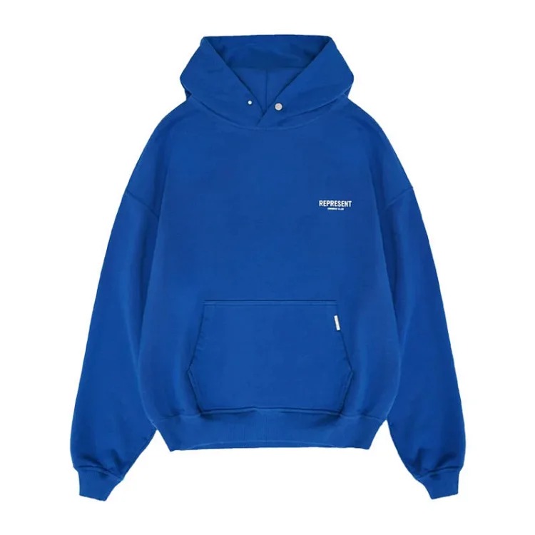 Lili-Represent basic classic letter print high street fashion brand simple and versatile couple hooded sweatshirt hoodie