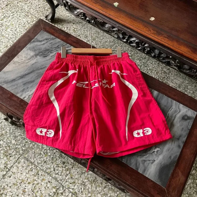 Style casual shorts with goddess lettering printed on the sides, same style beach pants for men and women, one piece wholesale delivery - CY image 6