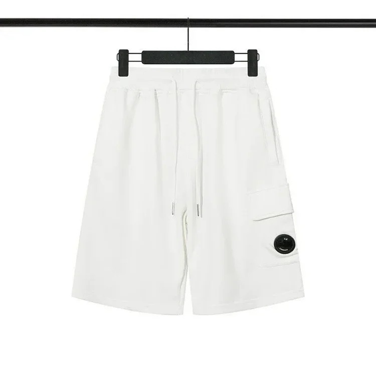 Lens men's and women's loose sports casual pants couple shorts-CY