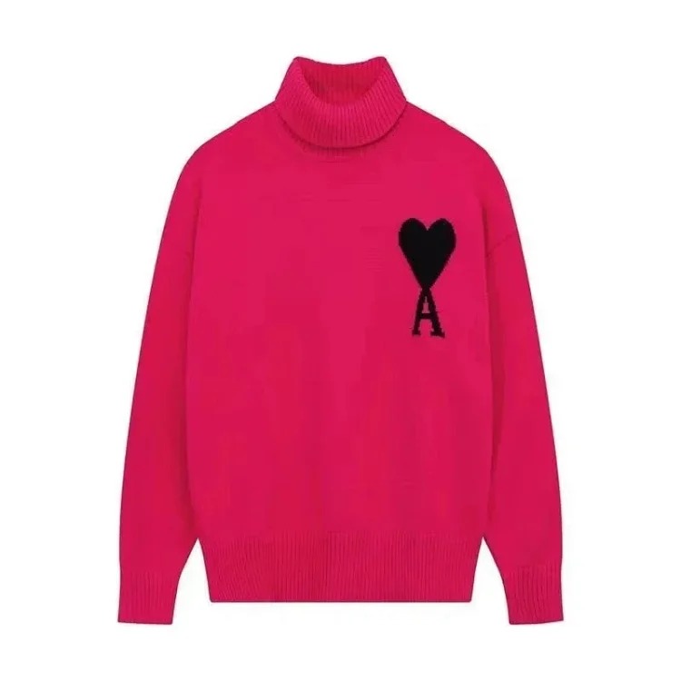 Fashionable love turtleneck sweater