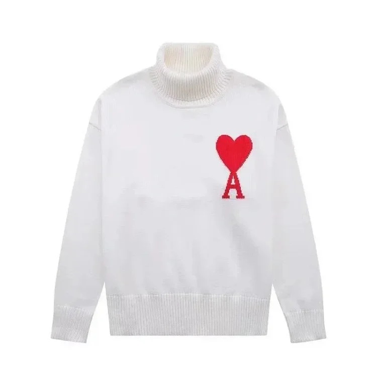 Fashionable love turtleneck sweater