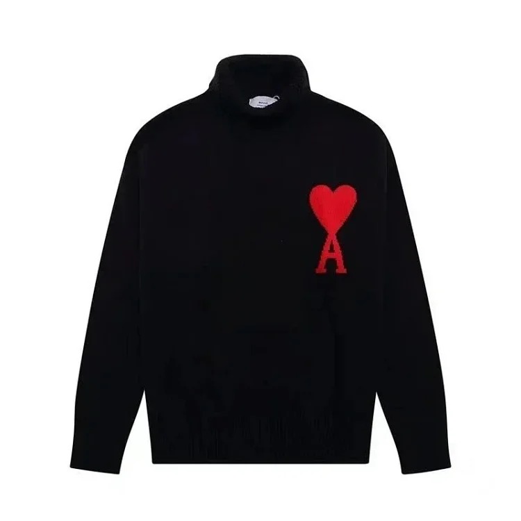 Fashionable love turtleneck sweater
