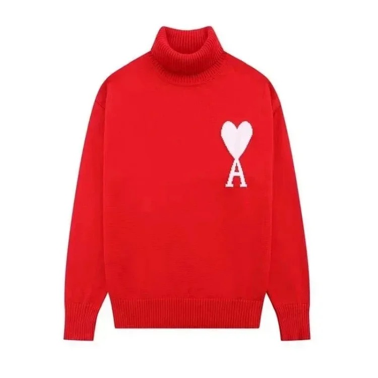 Fashionable love turtleneck sweater