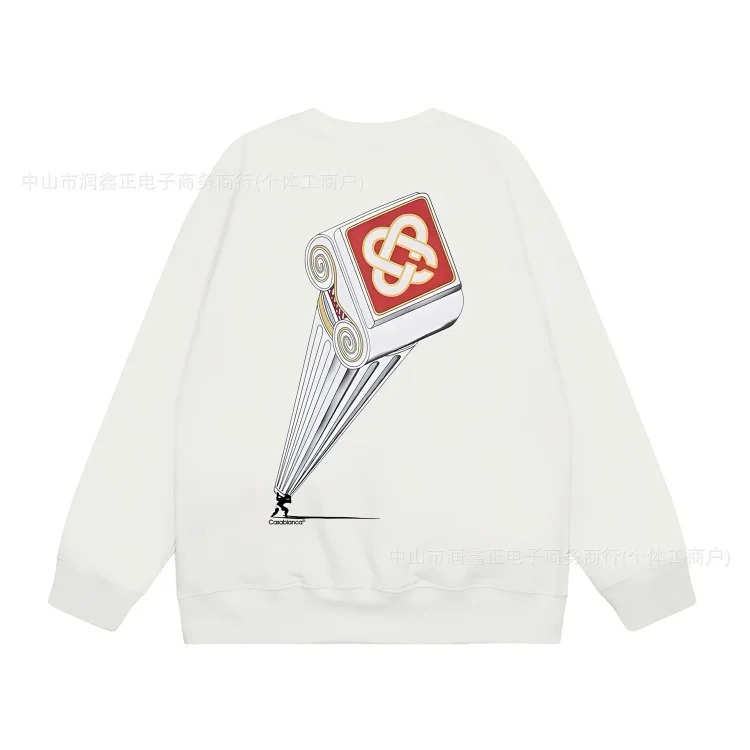 2024 new autumn and winter sweatshirt printed pure cotton loose sweatshirt-CY image 5