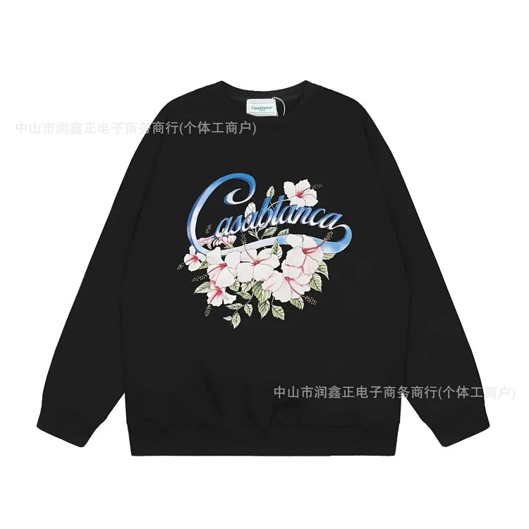 2024 new autumn and winter sweatshirt printed pure cotton loose sweatshirt-CY image 6