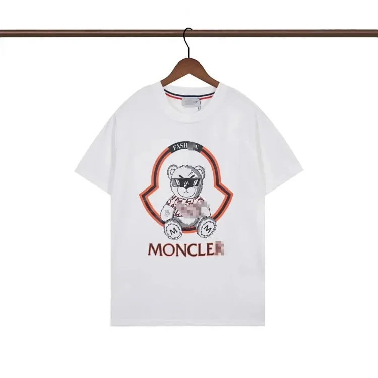 New full-print embroidered short-sleeved men's and women's T-shirts for couples - CY