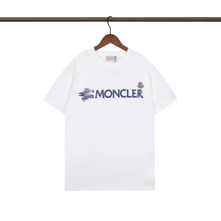 New full-print embroidered short-sleeved men's and women's T-shirts for couples - CY