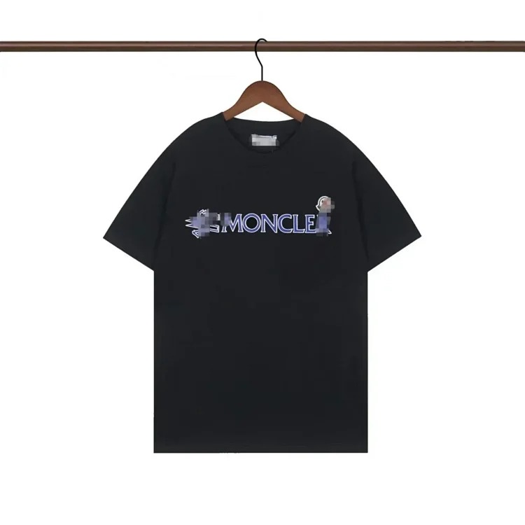 New full-print embroidered short-sleeved men's and women's T-shirts for couples - CY