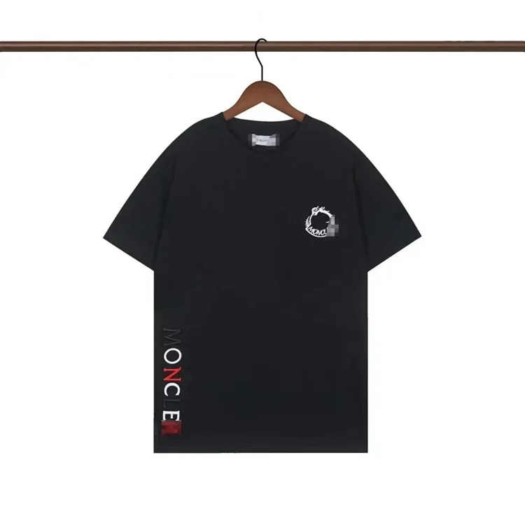 New full-print embroidered short-sleeved men's and women's T-shirts for couples - CY