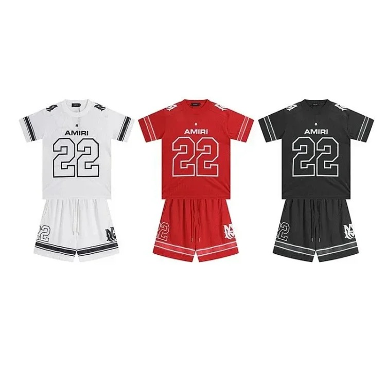 American letter print men's and women's casual sports suits-CY