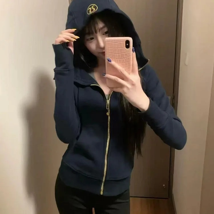 Trendy simple and versatile hoodie 68-Ah image 13