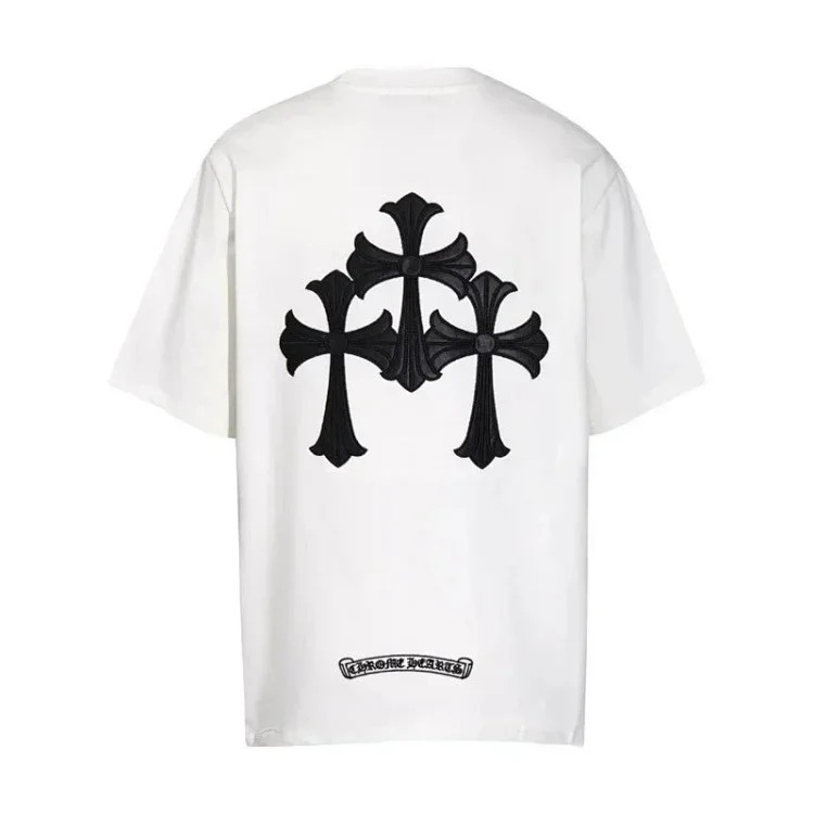 Summer short-sleeved European and American street half-sleeved T-shirt series for men and women-CY image 3