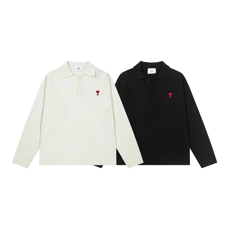 2025 autumn and embroidered wool collar pullover sweater-CY