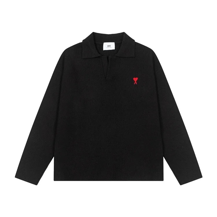 2025 autumn and embroidered wool collar pullover sweater-CY
