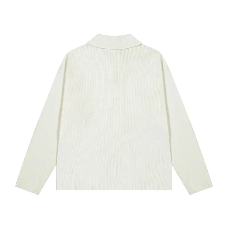 2025 autumn and embroidered wool collar pullover sweater-CY